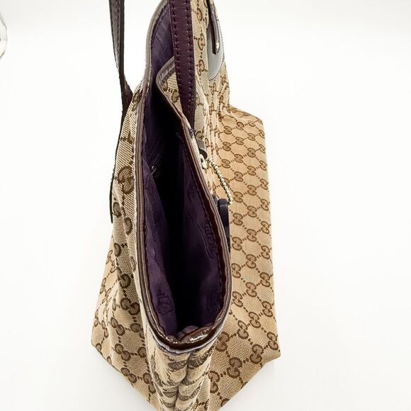Gucci GG Jolie Monogram Brown Canvas Tote Shoulder Bag - Picture 12 of 15